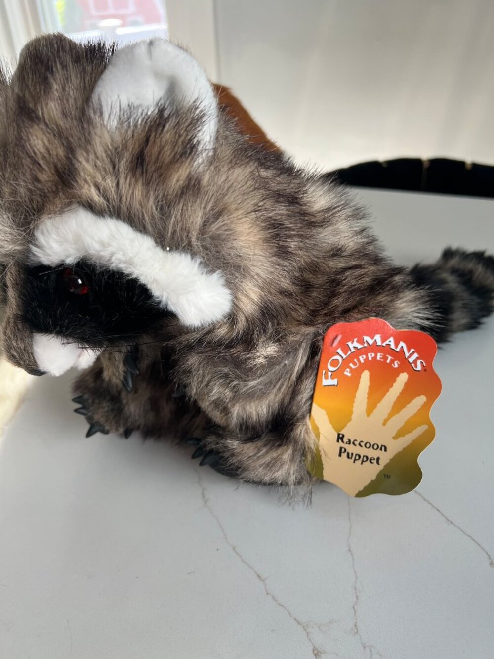 Folkmanis Racoon Puppet - Picture 2 of 11